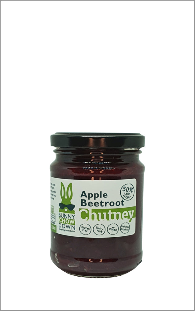 Bunny Chow Down Beetroot Apple Chutney - 50% Less Sugar