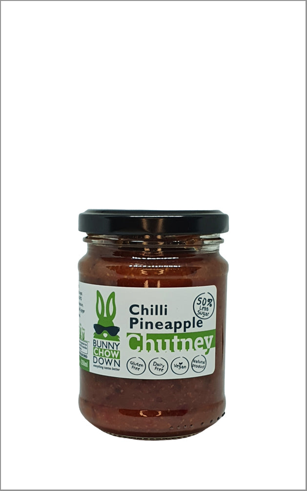 Bunny Chow Down Chilli Pineapple Chutney - 50% Less Sugar