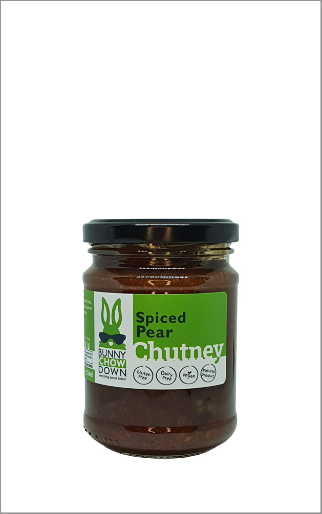 Bunny Chow Down Spiced Pear Chutney